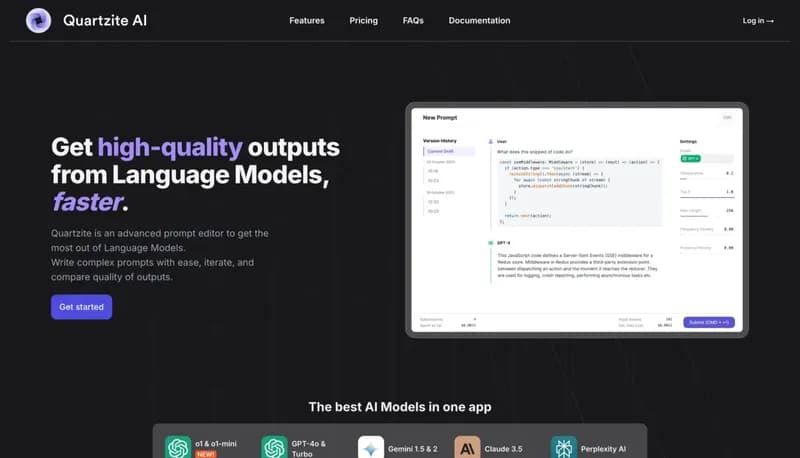 Quartzite screenshot