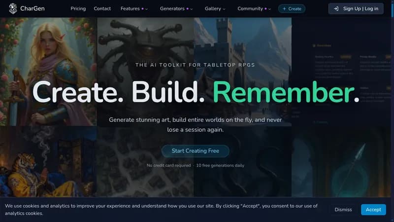 chargen website