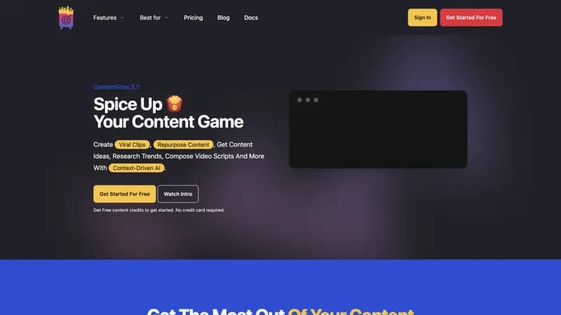 ContentFries screenshot
