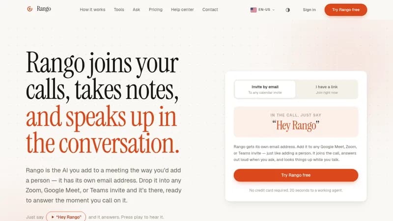 rango website