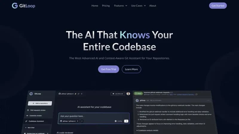 www.gitloop.com screenshot