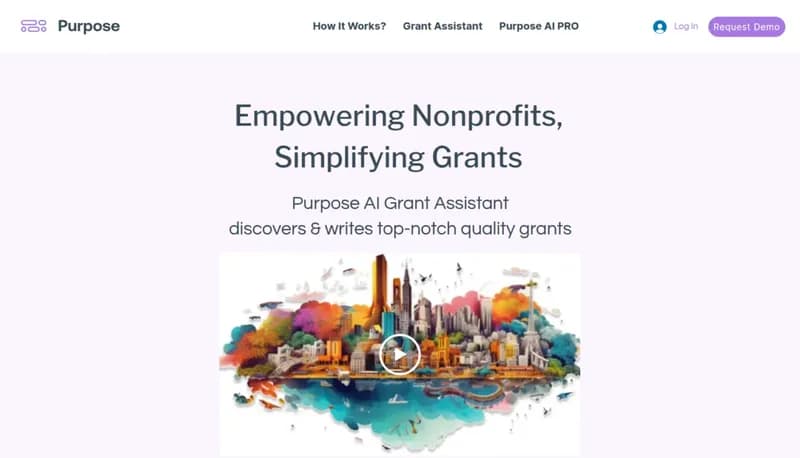 Purpose AI Grant Assistant screenshot