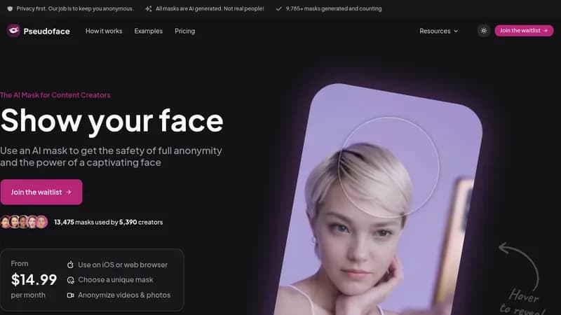 pseudoface website