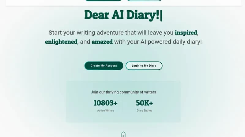 ai diary website