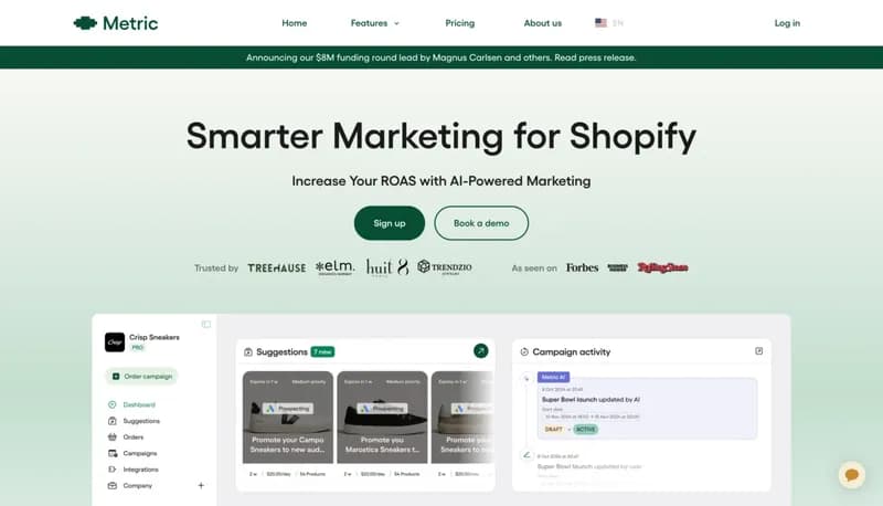 Metric screenshot
