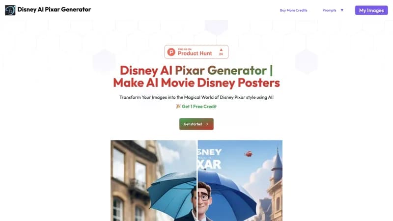 Disney Pixar AI Generator screenshot