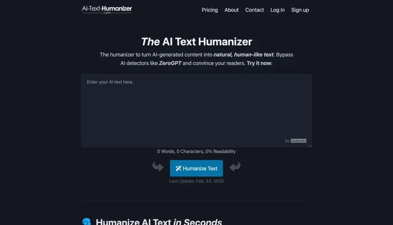 AI Text Humanizer screenshot