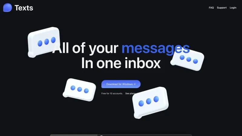 Texts screenshot