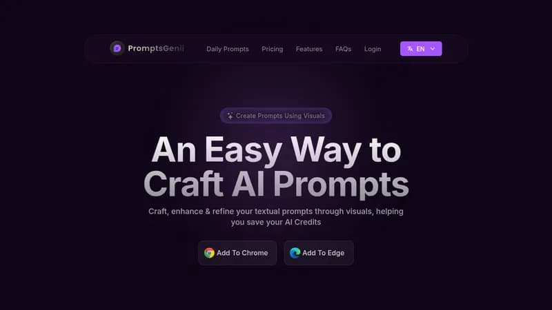 promptsgenii website