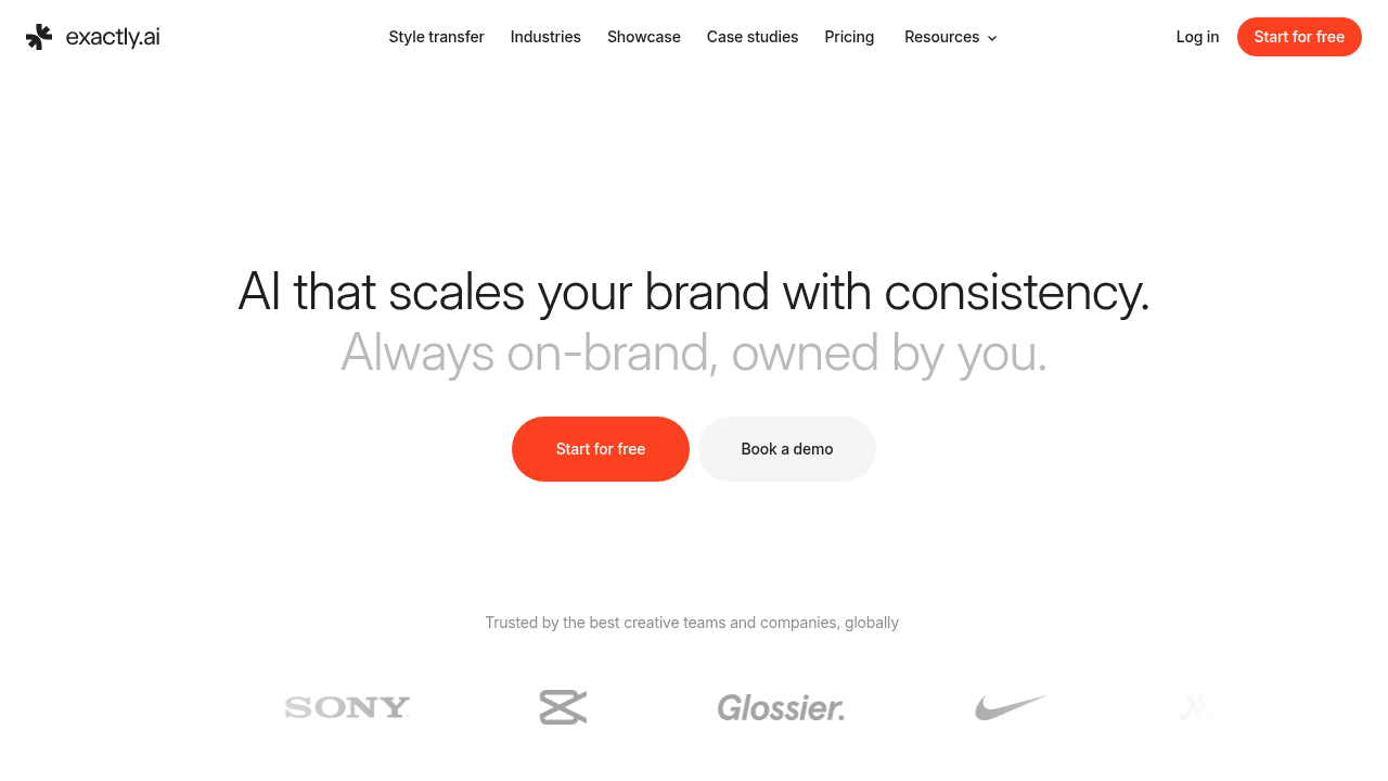 exactly.ai website