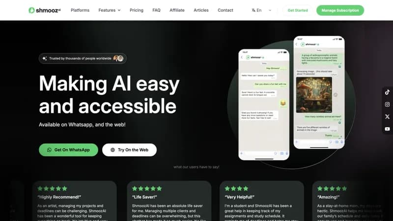 Shmooz AI screenshot