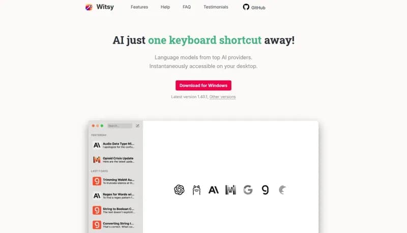 Witsy screenshot