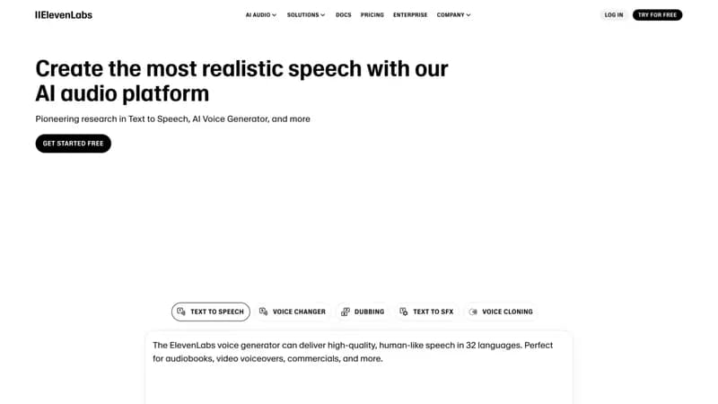 ElevenLabs screenshot