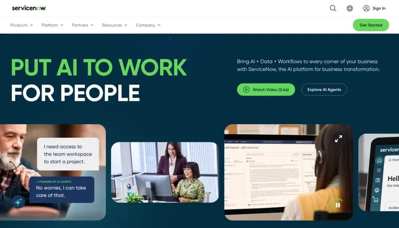 ServiceNow screenshot