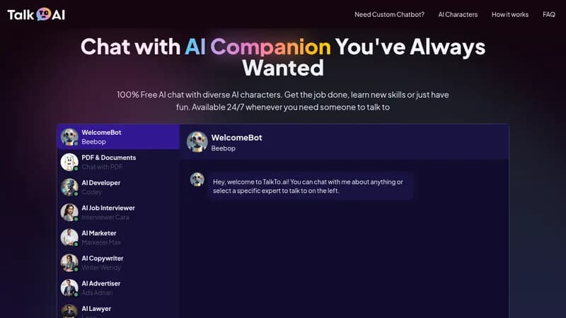 talkto.ai website