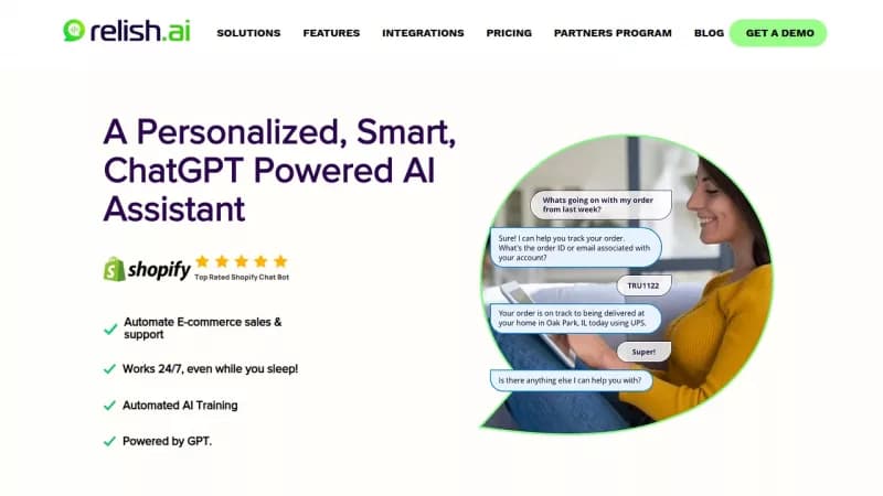 Relish AI screenshot