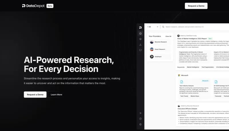 DataDepot screenshot