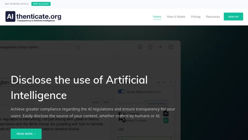 aithenticate website