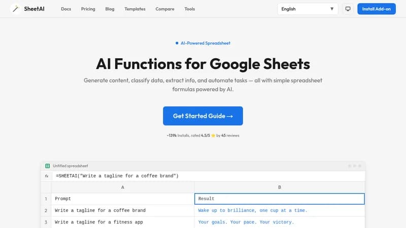 sheetai website