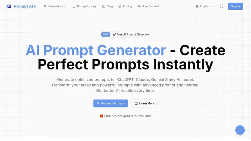 prompt ark website