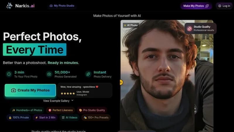 narkis.ai website
