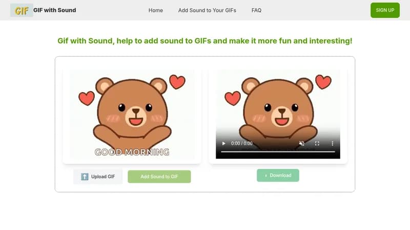gif with sound website