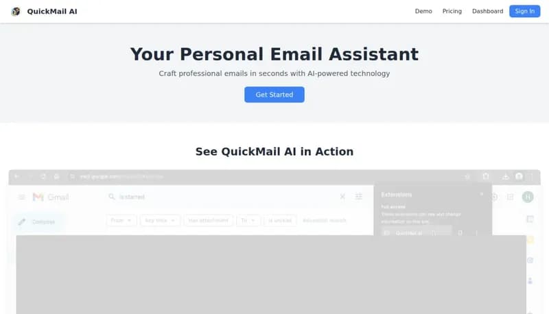 QuickMail AI screenshot