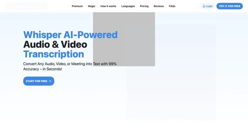 TranscribeToText.AI screenshot