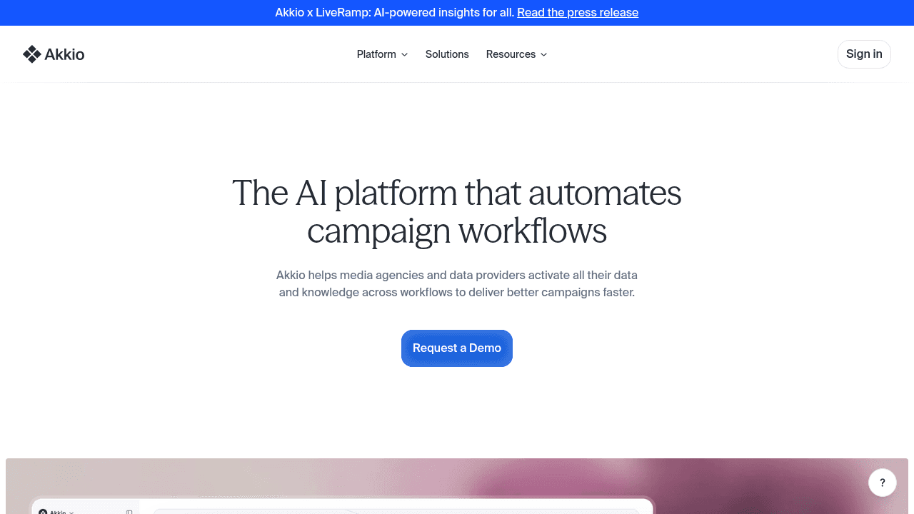 akkio website