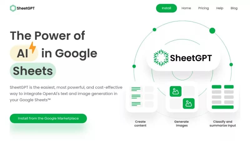 SheetGPT screenshot