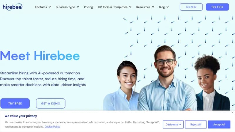 hirebee website