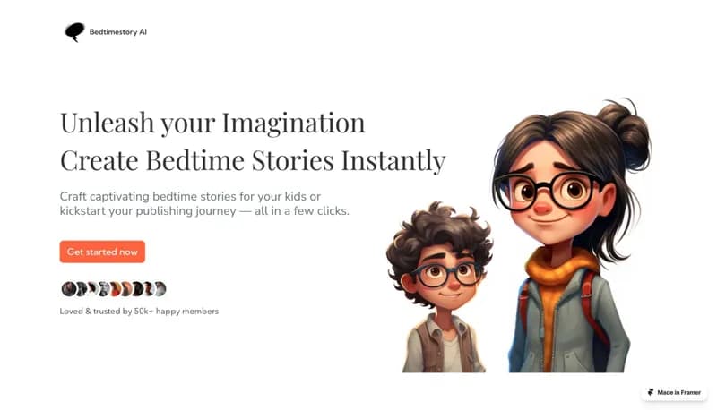 Bedtimestory.ai screenshot