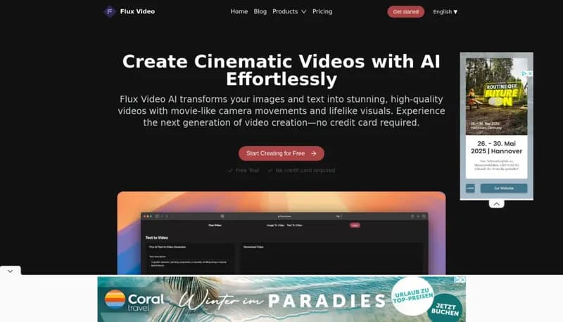 Flux Video AI screenshot