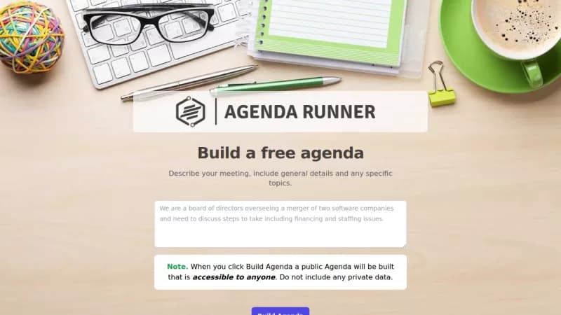 Agenda Runner screenshot