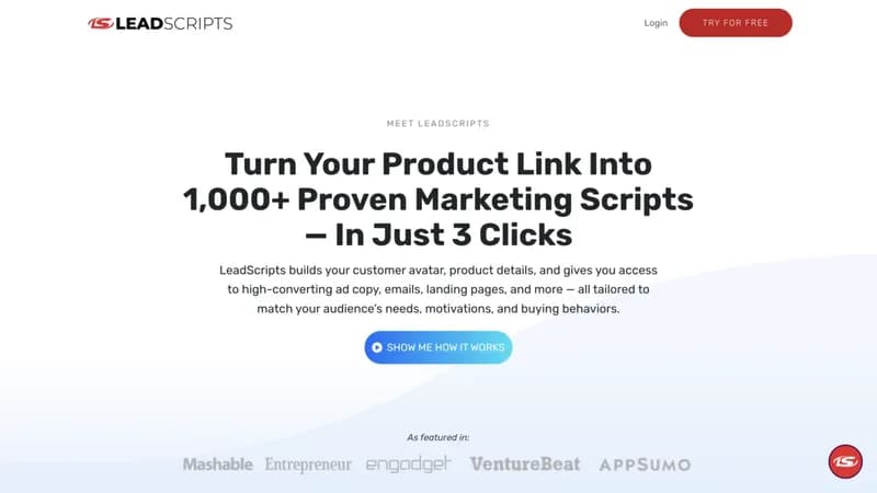 LeadScripts screenshot