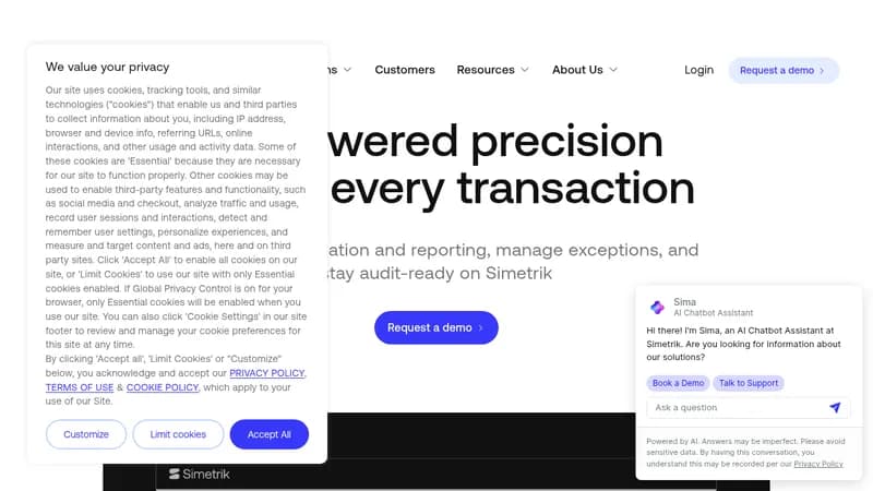 simetrik website
