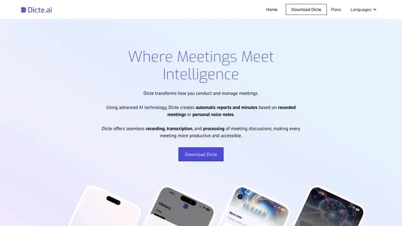 Dicte.ai screenshot