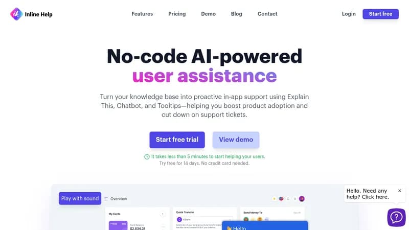 inline help website