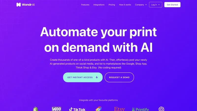 Wondr AI screenshot