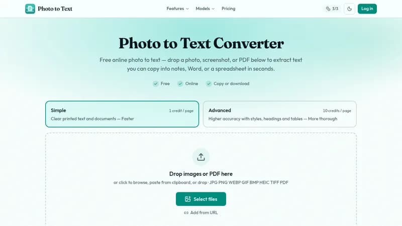 photo to text website