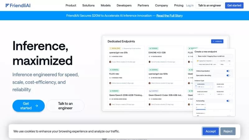 FriendliAI screenshot
