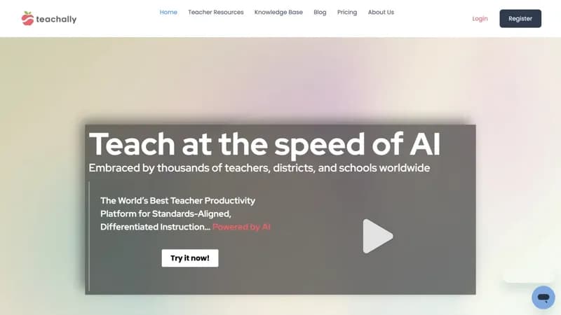 Teachally screenshot