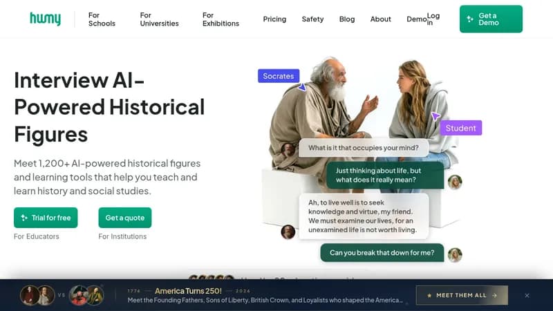 humy.ai website