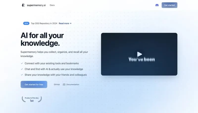 Supermemory screenshot