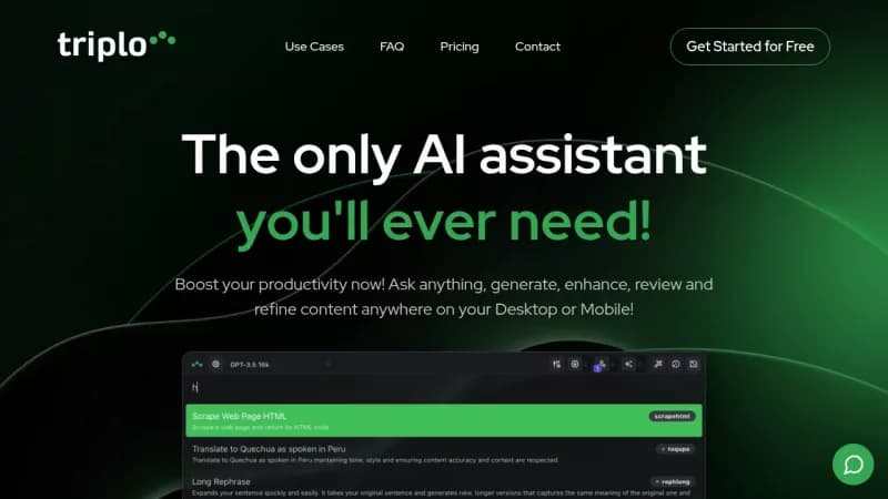 Triplo AI screenshot