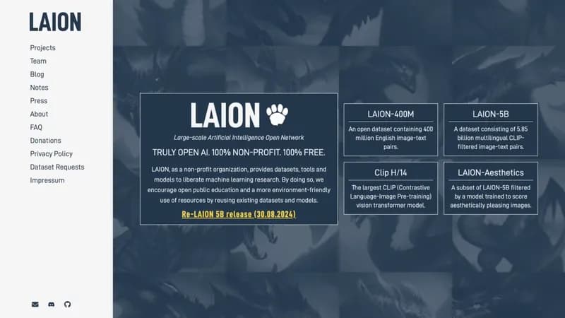 LAION screenshot