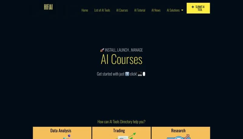 Hi-Fi AI Tools Directory screenshot