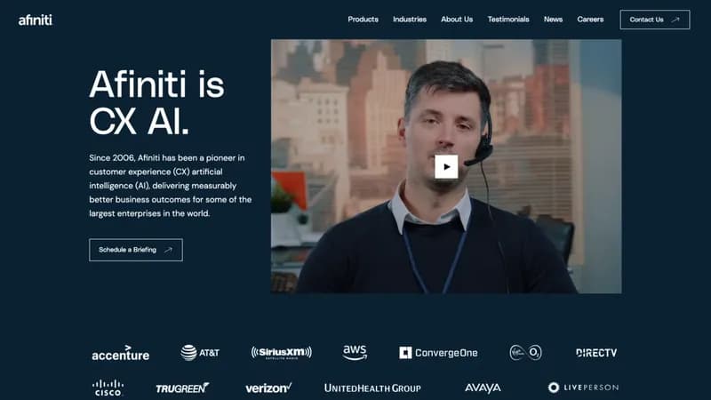 Afiniti CX AI screenshot