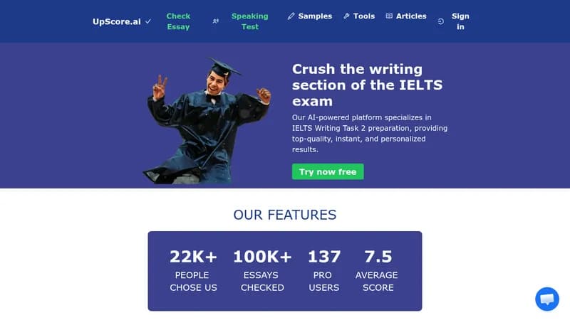 upscore.ai website