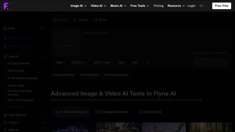 flyne ai website